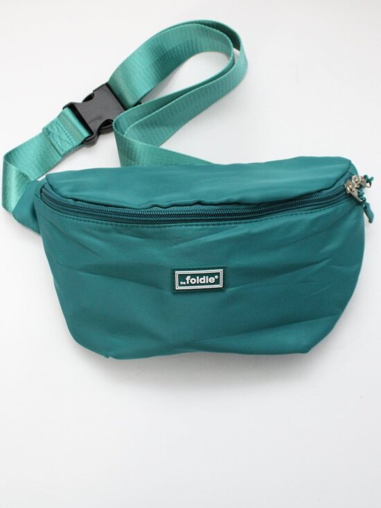 The Foldie Handbags - The Foldie Crossbody Bag Nylon Teal Green Travel